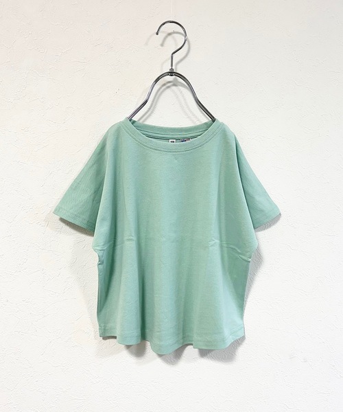 Life Support Products（ライフサポートプロダクツ）の「【COTTON from U.S.A】ドルマンTシャツ（80～150cm）（Tシャツ/カットソー・キッズ・ライトグレー/チャコール/パープル/イエロー/オレンジ/ローズ/オフホワイト/ライトグリーン・110/100/95/90/80/120/150/140/130）」の4枚目の写真