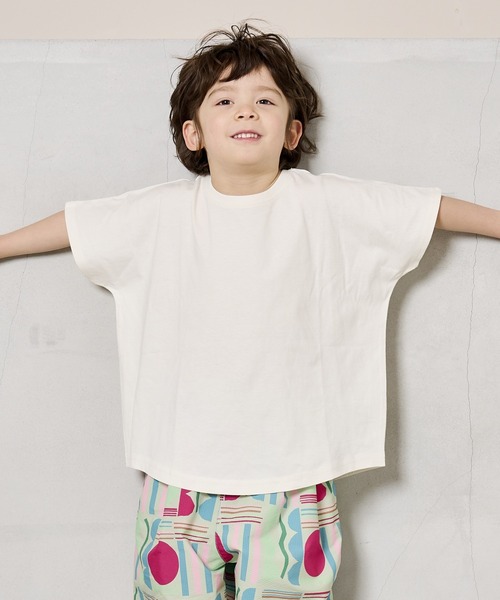 Life Support Products（ライフサポートプロダクツ）の「【COTTON from U.S.A】ドルマンTシャツ（80～150cm）（Tシャツ/カットソー・キッズ・ライトグレー/チャコール/パープル/イエロー/オレンジ/ローズ/オフホワイト/ライトグリーン・110/100/95/90/80/120/150/140/130）」の15枚目の写真