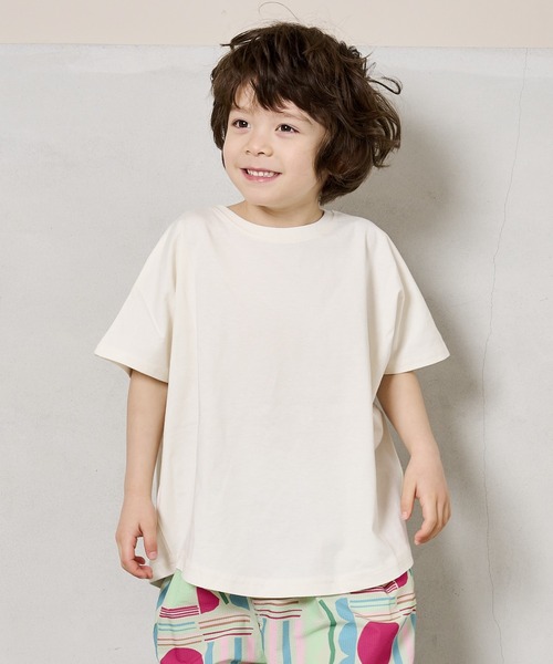 Life Support Products（ライフサポートプロダクツ）の「【COTTON from U.S.A】ドルマンTシャツ（80～150cm）（Tシャツ/カットソー・キッズ・ライトグレー/チャコール/パープル/イエロー/オレンジ/ローズ/オフホワイト/ライトグリーン・110/100/95/90/80/120/150/140/130）」の16枚目の写真