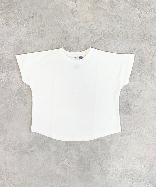 Life Support Products（ライフサポートプロダクツ）の「【COTTON from U.S.A】ドルマンTシャツ（80～150cm）（Tシャツ/カットソー・キッズ・ライトグレー/チャコール/パープル/イエロー/オレンジ/ローズ/オフホワイト/ライトグリーン・110/100/95/90/80/120/150/140/130）」の20枚目の写真