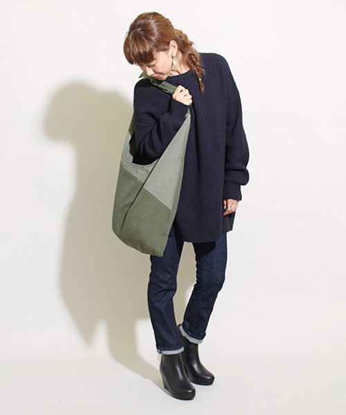 Kastane(カスタネ)の「パッチワークBAG(トートバッグ・レディース・ベージュ/カーキ/ネイビー/その他・FREE)」の12枚目の写真