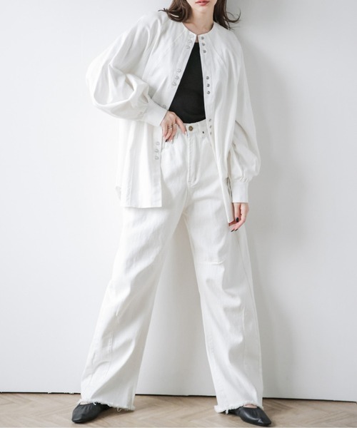 SAA他の方は購入お控えくださいNOBLE 24SS シルキーシャツ シャツ Draping Shirt Type A N―25S
