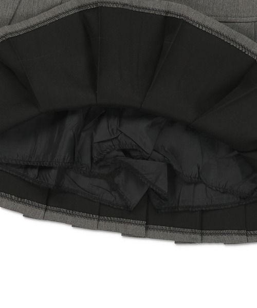 SPINNS(スピンズ)の「2ベルト付き ボックスプリーツミニスカート(スカート・レディース・ブラック/チャコール/ベージュ・M/S)」の5枚目の写真