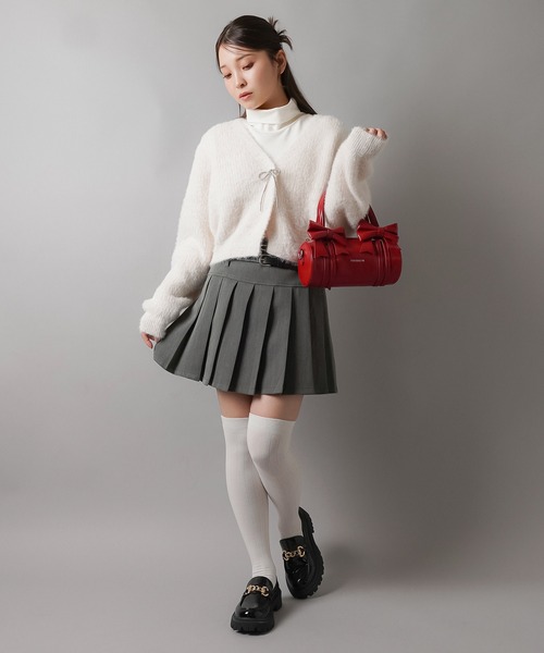 SPINNS(スピンズ)の「2ベルト付き ボックスプリーツミニスカート(スカート・レディース・ブラック/チャコール/ベージュ・M/S)」の19枚目の写真