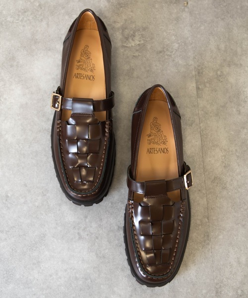 ARTESANOS（アルテサノス）の「【ARTESANOS/アルテサノス】ローファー パンプス レザーシューズ（ローファー・レディース・ブラック/ホワイト/ダークブラウン・36/37/38）」の3枚目の写真