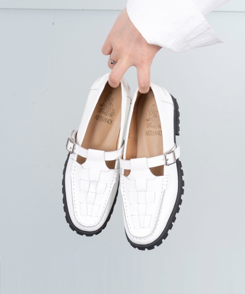 ARTESANOS（アルテサノス）の「【ARTESANOS/アルテサノス】ローファー パンプス レザーシューズ（ローファー・レディース・ブラック/ホワイト/ダークブラウン・36/37/38）」の4枚目の写真