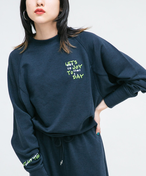 KBF(ケイビーエフ)の「ネップスウェット(Tシャツ/カットソー・レディース・オフホワイト/ネイビー・ONE)」の12枚目の写真