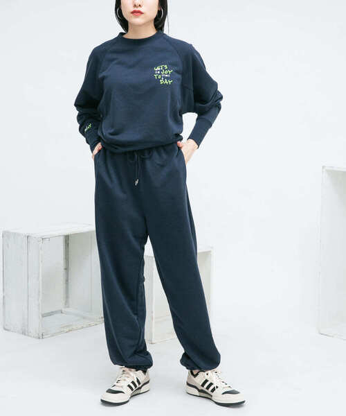 KBF(ケイビーエフ)の「ネップスウェット(Tシャツ/カットソー・レディース・オフホワイト/ネイビー・ONE)」の15枚目の写真