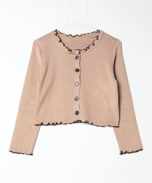 Per sist ence（パーシエンス）の「配色メローニットカーディガン（カーディガン/ボレロ・レディース・ブラック/ホワイト/モカ/ベージュ・FREE）」の18枚目の写真