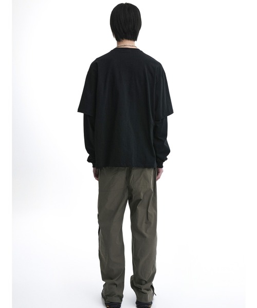 【最終値下げ】ORIMI 長袖カットソー セール】春服 韓国風 オーバーサイズ 袖プリント ロンT