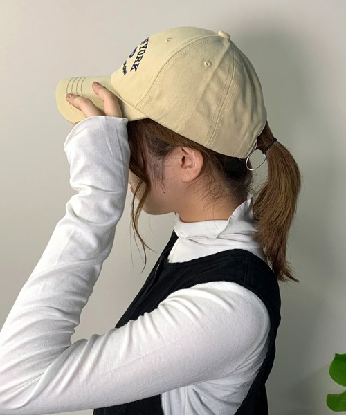 CRB（シーアールビー）の「刺繍ロゴキャップ（キャップ・レディース・ベージュ/ネイビー/ブラック/ブラウン/グリーン・F）」の18枚目の写真