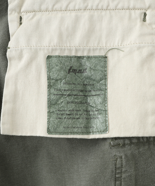 FOSTEX GARMENTS(フォステックスガーメンツ)の「【FOSTEX GARMENTS / フォステックスガーメンツ】M65 TROUSERS HEAVY VTG WASH(カーゴパンツ・メンズ・カーキ・SMALL/MEDIUM)」の10枚目の写真