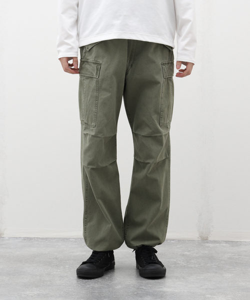 FOSTEX GARMENTS(フォステックスガーメンツ)の「【FOSTEX GARMENTS / フォステックスガーメンツ】M65 TROUSERS HEAVY VTG WASH(カーゴパンツ・メンズ・カーキ・SMALL/MEDIUM)」の13枚目の写真