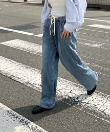 CANAL JEAN | El mar(エルマール) ヒモ付デニムイージーパンツ(デニムパンツ)