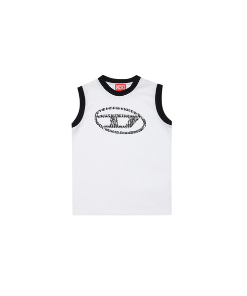 DIESEL(ディーゼル)の「キッズ Tシャツ MTGRAM(タンクトップ・キッズ・ホワイト・12Y/6Y/8Y/4Y/14Y/10Y)」の1枚目の写真