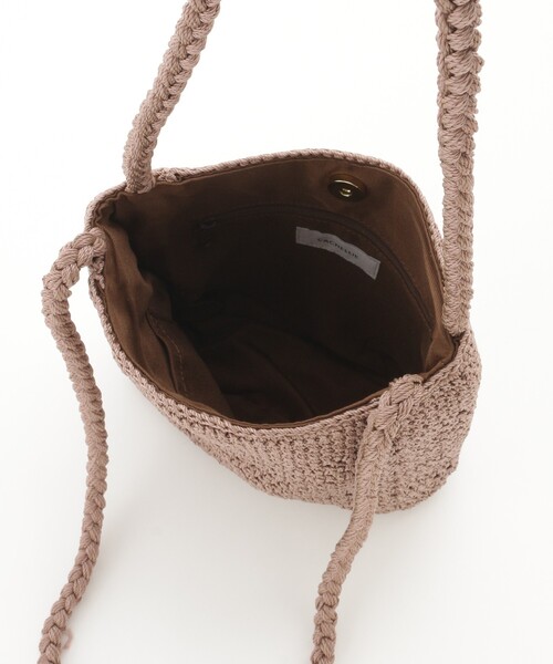 &Bridge(アンドブリッジ)の「cachellier(カシェリエ) 編みショルダーバッグ(BR)(ショルダーバッグ・レディース・ブラウン系・99)」の4枚目の写真
