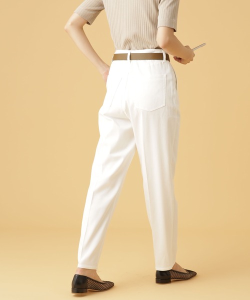 Apo(s)ture(アポスチャー)の「NORAH-001/チノテーパードパンツ(チノパンツ・レディース・ブラック/ホワイト/ベージュ/ネイビー・XS/S/M/L/XL)」の11枚目の写真