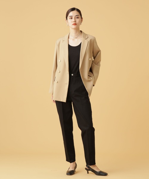 Apo(s)ture(アポスチャー)の「NORAH-001/チノテーパードパンツ(チノパンツ・レディース・ブラック/ホワイト/ベージュ/ネイビー・XS/S/M/L/XL)」の22枚目の写真