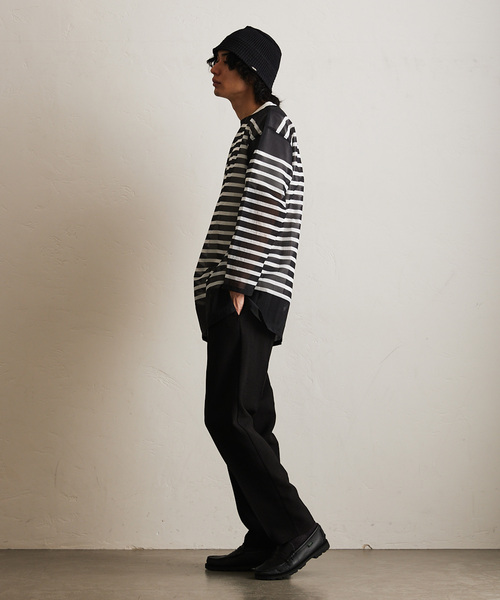 417 EDIFICE（フォーワンセブンエディフィス）の「【Reflax/リフラックス】キャンバス1タックイージーパンツ（スラックス・メンズ・ベージュ/ネイビー/オレンジ/ブラウン/グリーン/ブラック/ブルー・SMALL/MEDIUM/LARGE）」の19枚目の写真