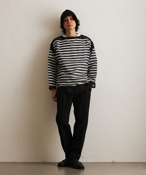 417 EDIFICE（フォーワンセブンエディフィス）の「【Reflax/リフラックス】キャンバス1タックイージーパンツ（スラックス・メンズ・ベージュ/ネイビー/オレンジ/ブラウン/グリーン/ブラック/ブルー・SMALL/MEDIUM/LARGE）」の22枚目の写真