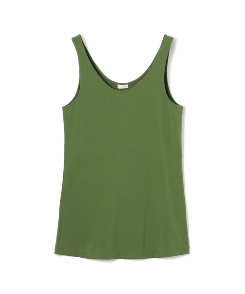 GALERIE VIE（ギャルリー ヴィー）の「スビンコットン タンクトップ（タンクトップ・レディース・ネイビー/グリーン/キャメル/グリーン系その他・FREE）」の3枚目の写真