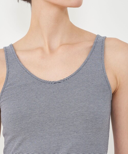 GALERIE VIE（ギャルリー ヴィー）の「スビンコットン タンクトップ（タンクトップ・レディース・ネイビー/グリーン/キャメル/グリーン系その他・FREE）」の9枚目の写真