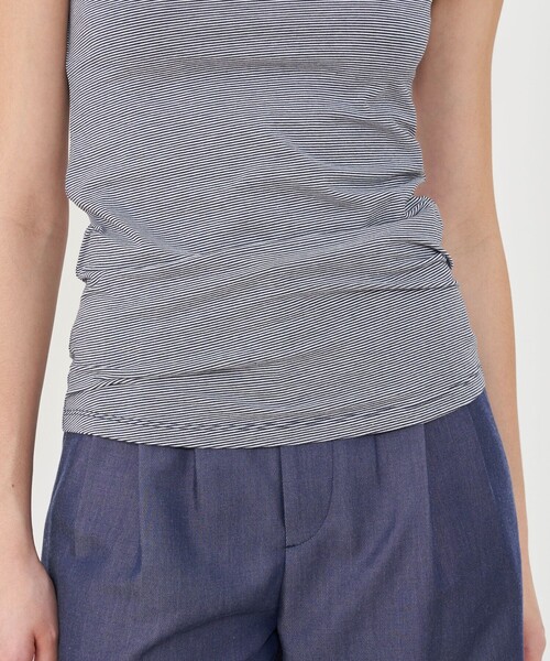 GALERIE VIE（ギャルリー ヴィー）の「スビンコットン タンクトップ（タンクトップ・レディース・ネイビー/グリーン/キャメル/グリーン系その他・FREE）」の11枚目の写真