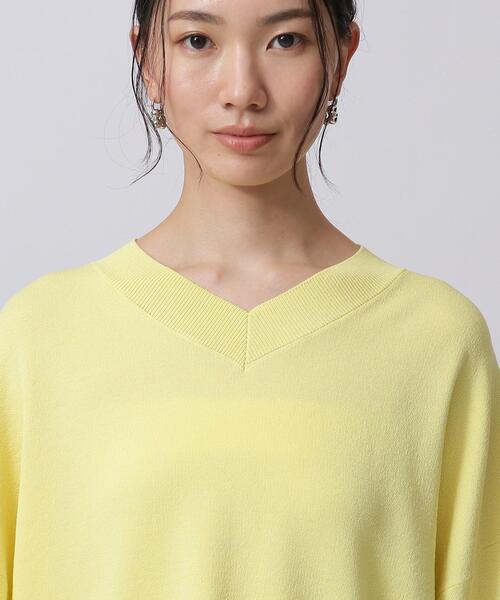GALLEST（ギャレスト）の「◆ボリュームスリーブVネックニット（ニット/セーター・レディース・グレー/イエロー系その他/ホワイト系/グリーン系・38/34）」の22枚目の写真