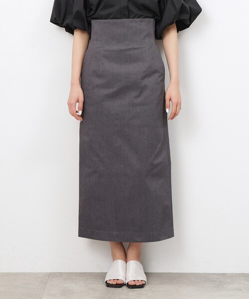 OPAQUE.CLIP（オペークドットクリップ）の「◆【大草直子さんコラボ】デニム調タイトスカート（スカート・レディース・ネイビー/ブラック・38/36/40）」の12枚目の写真