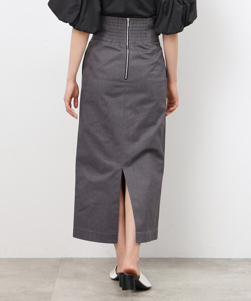 OPAQUE.CLIP（オペークドットクリップ）の「◆【大草直子さんコラボ】デニム調タイトスカート（スカート・レディース・ネイビー/ブラック・38/36/40）」の14枚目の写真