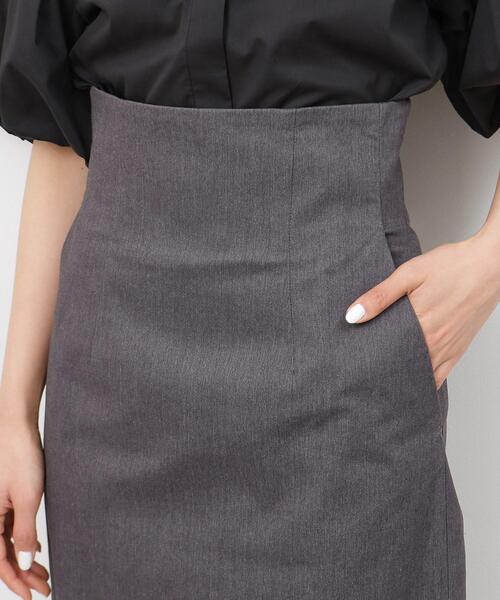 OPAQUE.CLIP（オペークドットクリップ）の「◆【大草直子さんコラボ】デニム調タイトスカート（スカート・レディース・ネイビー/ブラック・38/36/40）」の15枚目の写真