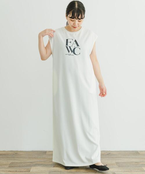 ITEMS URBANRESEARCH(アイテムズ アーバンリサーチ)の「カットジョーゼットフレンチワンピース(ワンピース・レディース・ブラウン/チャコールグレー/オフホワイト・FREE)」の1枚目の写真
