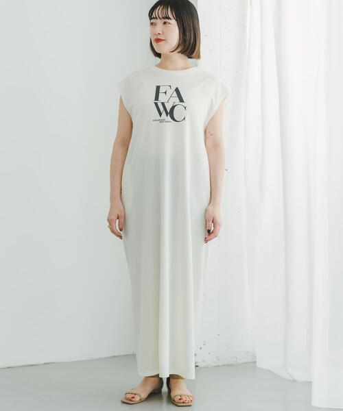ITEMS URBANRESEARCH(アイテムズ アーバンリサーチ)の「カットジョーゼットフレンチワンピース(ワンピース・レディース・ブラウン/チャコールグレー/オフホワイト・FREE)」の6枚目の写真