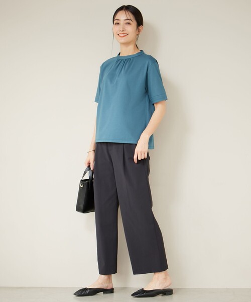 J.PRESS Ladies（J.プレス レディス）の「【洗える・撥水・接触冷感】アウトフィッター ワイド パンツ（その他パンツ・レディース・グレー系/ブラック系・S/XS/XXS）」の3枚目の写真