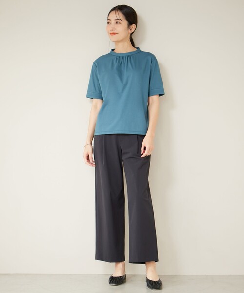 J.PRESS Ladies（J.プレス レディス）の「【洗える・撥水・接触冷感】アウトフィッター ワイド パンツ（その他パンツ・レディース・グレー系/ブラック系・S/XS/XXS）」の5枚目の写真