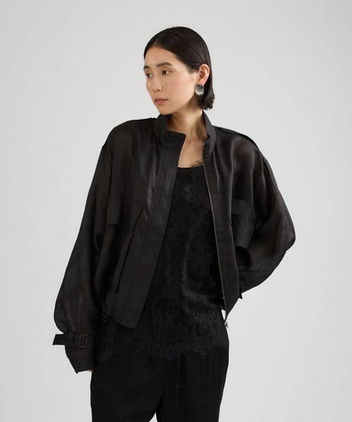 Chaos（カオス）の「Chaos(カオス)/ゴーダブルゾン（ブルゾン・レディース・グレイッシュベージュ/スミクロ/グレー系その他/モカ/ホワイト・FREE）」の7枚目の写真