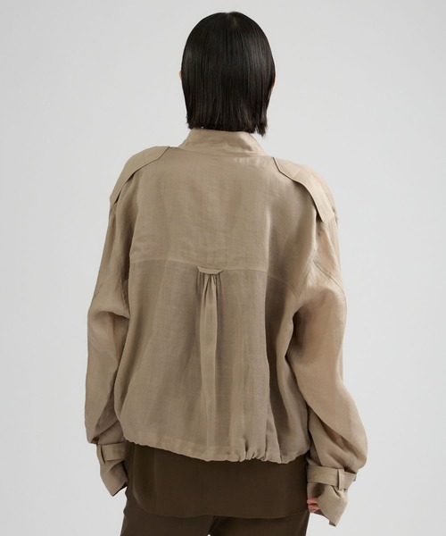 Chaos（カオス）の「Chaos(カオス)/ゴーダブルゾン（ブルゾン・レディース・グレイッシュベージュ/スミクロ/グレー系その他/モカ/ホワイト・FREE）」の14枚目の写真