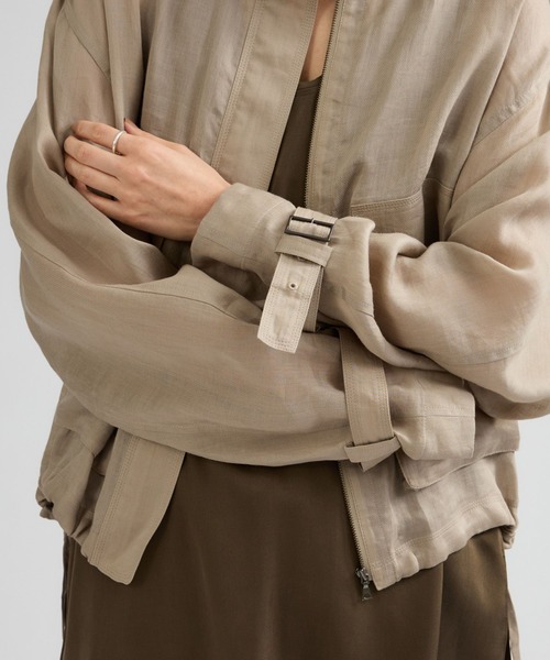 Chaos（カオス）の「Chaos(カオス)/ゴーダブルゾン（ブルゾン・レディース・グレイッシュベージュ/スミクロ/グレー系その他/モカ/ホワイト・FREE）」の19枚目の写真