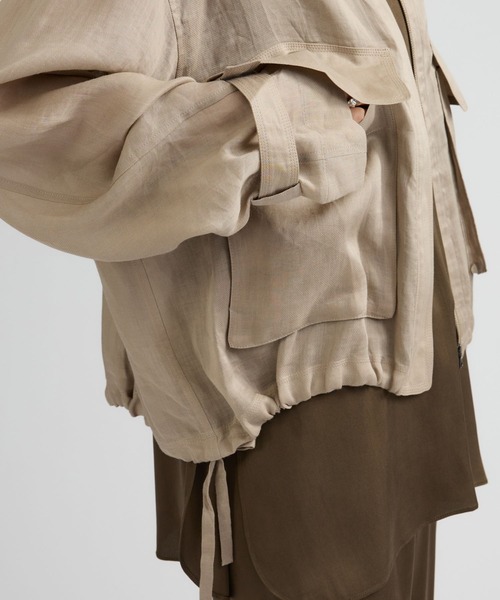 Chaos（カオス）の「Chaos(カオス)/ゴーダブルゾン（ブルゾン・レディース・グレイッシュベージュ/スミクロ/グレー系その他/モカ/ホワイト・FREE）」の20枚目の写真