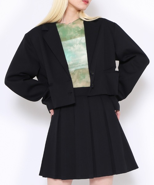 PUNYUS（プニュズ）の「ボックスプリーツミニスカート（スカート・レディース・ブラック/グレー・1/2/3/4）」の18枚目の写真