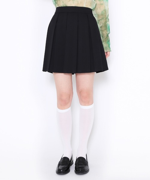 PUNYUS（プニュズ）の「ボックスプリーツミニスカート（スカート・レディース・ブラック/グレー・1/2/3/4）」の14枚目の写真