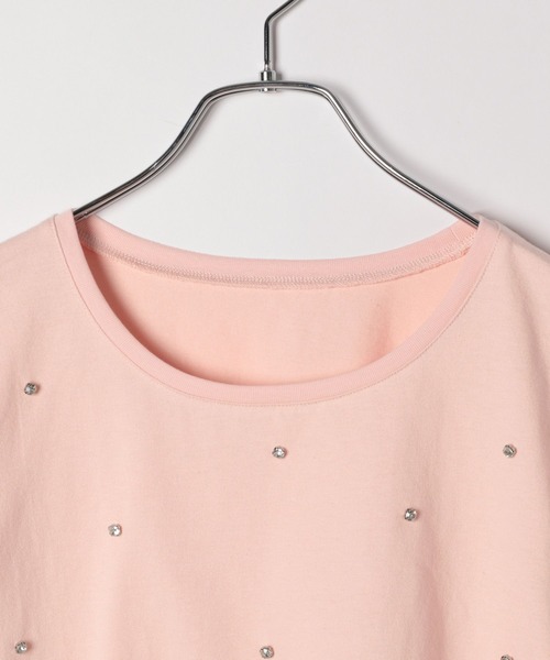 Heather(ヘザー)の「ビジュークロップドTEE 121895(Tシャツ/カットソー・レディース・ホワイト/ピンク/ブラック・FREE)」の5枚目の写真