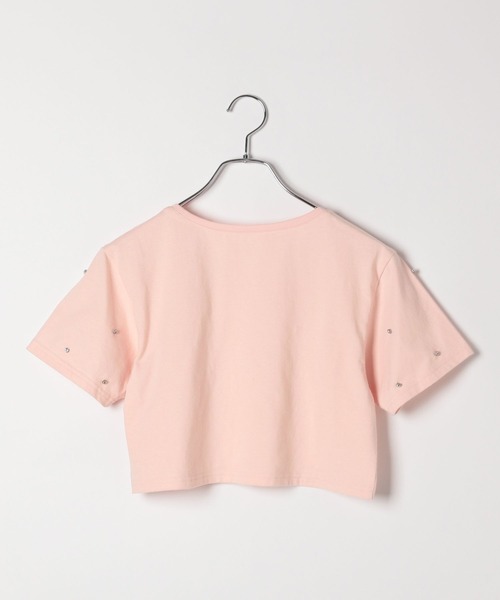 Heather(ヘザー)の「ビジュークロップドTEE 121895(Tシャツ/カットソー・レディース・ホワイト/ピンク/ブラック・FREE)」の8枚目の写真