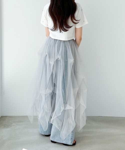 Heather(ヘザー)の「ビジュークロップドTEE 121895(Tシャツ/カットソー・レディース・ホワイト/ピンク/ブラック・FREE)」の15枚目の写真