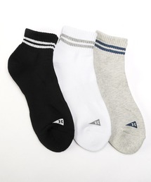 Healthknit（ヘルスニット）の「Healthknit(ヘルスニット)2本ラインショートソックス（ソックス/靴下・メンズ）」