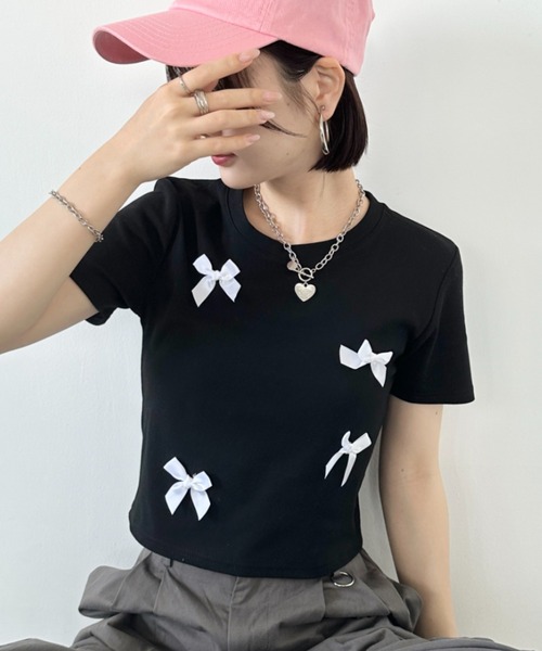 楽天市場】半袖Tシャツ レディース カットソー 無地 ラウンド