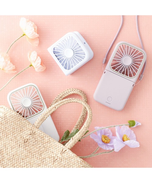 Francfranc(フランフラン)の「フレ スマートハンディファン(扇風機)(生活家電・レディース・ネイビー/ピンク/グレー/ホワイト・FREE)」の6枚目の写真