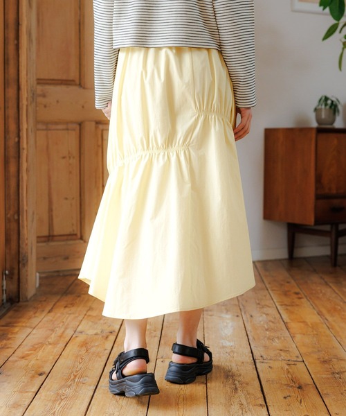 LAKOLE（ラコレ）の「アシメティアードスカート / 112933（スカート・レディース・レモンイエロー/ブラック/スカイブルー・FREE）」の12枚目の写真