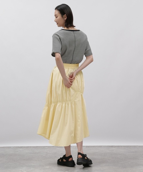 LAKOLE（ラコレ）の「アシメティアードスカート / 112933（スカート・レディース・レモンイエロー/ブラック/スカイブルー・FREE）」の19枚目の写真