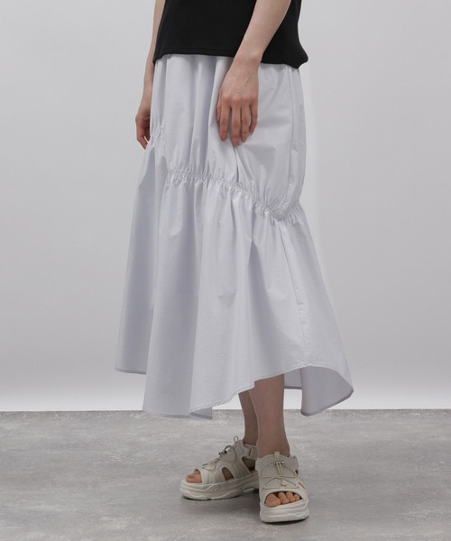 LAKOLE（ラコレ）の「アシメティアードスカート / 112933（スカート・レディース・レモンイエロー/ブラック/スカイブルー・FREE）」の15枚目の写真